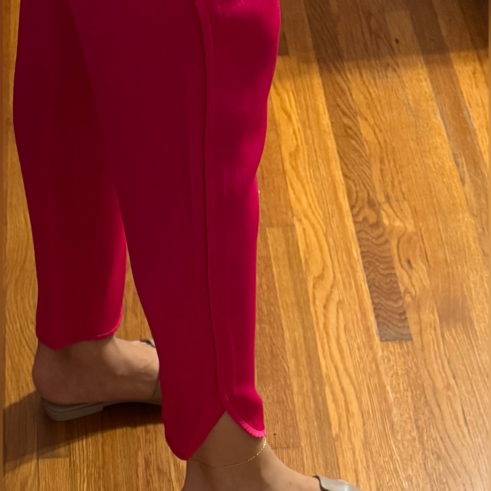 ZARA - WOMEN’S HOT PINK SATIN PANTS - SIZE XS - Picture 12 of 16